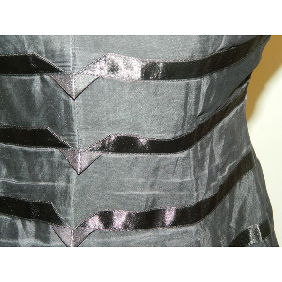 Karen Millen Dress Size 8 Black Strapless Tulle Double Layers‎ Formal Party Mini - Picture 10 of 13